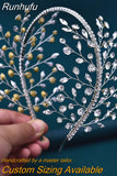 Headband for Girls Woman Hair Hoop Wedding Hair Accessories Handmade Bride Headwear Bridesmaid Bridal Headdress HP534