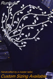 HP481 Crystal Wedding Comb Bridal Hair Clips Headdress Bridesmaid Women Headpiece with Comb Prom Hair Ornament Headwear
