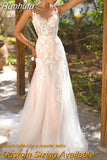 NICEB Sexy Wedding Dress Mermaid Women Backless Luxury Lace Appliques Bridal Gown Spaghetti Strap Tulle Vestidos De Novia
