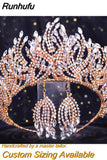 HP399 Vintage Bridal Crown And Tiara Shining Crystal Wedding Headband Bridal Hair Accessories Luxury Wedding Jewelry