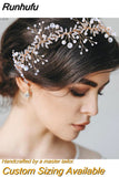 HP233 Crystal Wedding Hair Accessories Rhinestone Headband Flower Girl Hair Pieces Women Tiara Bridal Hair Jewelry