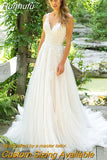 Wedding Dress Calssic Beach Wedding Dress Sleeveless V-neck Backless A-line Vestido De Noiva Robe De Mariee plus