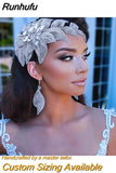HP455 Wedding Headpiece Crystal Flower Bridal Hair Accessories Bride Headwear Pageant Crown Women Hair Ornament Jewelry