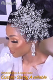 HP462A Crystal Headpiece for Brides Hair Accessories Wedding Bridal Side Comb Head Jewelry Flower Woman Headdresses