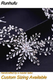 HP243 Full Rhinestone Headband for Women Bridal Headpiece Wide Hair Band Handmade Headwear Wedding Hair Accessories