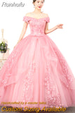 Off The Shoulder Quinceanera Dresses Robe De Bal Ball Gown Vintage Quinceanera Dresses Plus Size Vestidos De 15