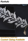 Alloy Rhinestone Headband Wedding Head Piece Flower Bridal Hair Accessories Hair Comb Silver Hair Clips Headwear HP301