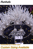 HP193P-C Trendy Bridal Hair Hoop Colorful Rhinestone Wedding Crown Handmade Bride Tiara Hair Accessories Woman Headband