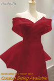 Light Wedding Dress Off The Shoulder Sexy Satin Memaid Wedding Dresses Big Butterfly Decoration Back Vestido De Noiva