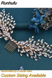 HP276 Rhinestone Wedding Comb Women Hair Accessories Bridal Hair Clips Head Jewelry for Party Bride Girl Headpiece