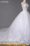 High Quality See Through Wedding Dresses Ball Gowns Lace Up Bride Dres Vestidos De Novia Plus Size Customized Dress