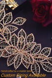 HP256A Rhinestones Bridal Headpiece for Wedding Leaf Headband Hair Accessories Bridesmaid Headdresses Bride Headdress