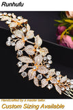 Alloy Rhinestone Headband Wedding Head Piece Flower Bridal Hair Accessories Hair Comb Silver Hair Clips Headwear HP301