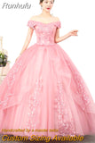 Off The Shoulder Quinceanera Dresses Robe De Bal Ball Gown Vintage Quinceanera Dresses Plus Size Vestidos De 15