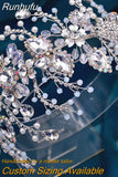 HP453 Trendy Bridal Headband Wedding Crown Hair Accessories Bride Hair Ornaments Crystal Headdress Prom Tiara for Women