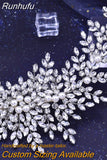 HP484 Bridal Tiara Leaf Shape Headband Wedding Hair Accessories Women Headdress Pageant Brides Headwear Hair Ornaments