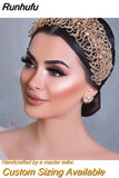 Rhinestone Bridal Headbands Alloy Leaf Wedding Tiara Bride Wedding Hair Accessories Jewelry for Women Headpiece HP386