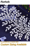 Alloy Rhinestone Headband Wedding Head Piece Flower Bridal Hair Accessories Hair Comb Silver Hair Clips Headwear HP301