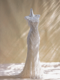 Simple Wedding Dress Ball Gown Straps Sequin White Long Wedding Dresses Bridal Gowns HZ1214