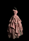 Modest Ball Gown Off The Shoulder Pink Taffeta Long Prom Dress Party Dress Graduation Dresses Sweet 16 Dress HZ1214