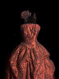 Modest Ball Gown Strapless Burgundy Floral Long Prom Dress Party Dress Graduation Dresses Sweet 16 Dress HZ1214
