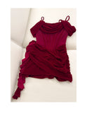 Sexy Sheath Spaghetti Straps Burgundy Short Homecoming Dresses Summer Hoco Dresses Cocktail Dress Birthday Outfits HZ1214