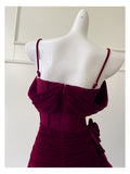 Sexy Sheath Spaghetti Straps Burgundy Short Homecoming Dresses Summer Hoco Dresses Cocktail Dress Birthday Outfits HZ1214