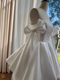 Sexy A line Spaghetti Straps Satin Corset Short Homecoming Dress Summer Hoco Dresses Cocktail Dress Birthday Outfits HZ1214