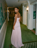 Modest Mermaid Pink Long Prom Dresses Formal Graduation Party Dress Evening Dress HZ1108