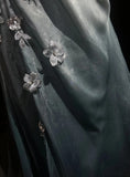 Elegant Chiffon Mermaid Spaghetti Strap Sequined Applique Long Prom Dresses?? Formal Evening Dresses HZ1108