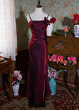 ??90s Retro Chiffon Ruffles Prom Dress ??Charming Evening Dress for Quinceanera&Graduation HZ1108