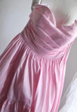 A-Line Spaghetti Strap Satin Long Bridesmaid Dress Birthday Quinceanera Dress Prom Dress HZ1108