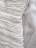 White Bodycon Dress Strapless Chiffon Long Prom Dress Simple Evening Dress HZ1108