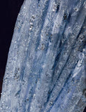 Blue A-Line Sweetheart Neck Tulle Sequin Long Prom Dress Exquisite Birthday Dress HZ1108