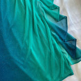 Glitter Blue Sweetheart Neck Bodycon Dress Ruffled Party Dress Spaghetti Strap Evening Dress HZ1108