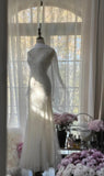 Fairy White Spaghetti Strap Mermaid Tulle Sequined Ball Dress Birthday Dress HZ1108