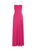 Elegant Lilac Dresses Gowns Evening Dresses Spaghetti Straps Long Prom Dress Satin Formal Party Dress HZ1108