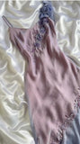 Vintage Purple Spaghetti Straps Sheath Sparkling Beaded Chiffon Short Prom Dresses Applique Party Dresses HZ1108