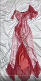 Sparkly Hot Pink Spaghetti Strap Bodycon Sequin Party Dress Prom Dresses with Slits HZ1108