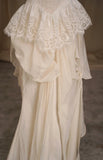 Elegant Tulle Lace Strapless Two-piece Evening Dress Simple Wedding Dress HZ1108