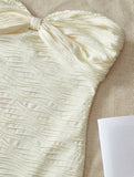 Fashion Sexy Strapless Chiffon Bodycon Party Dress with Slits HZ1108
