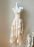 Fashion Spaghetti Straps 16th Birthday Outfits Chiffon A-Line Short Prom Dresses Sweet Homecoming Dress HZ1108