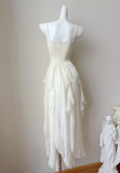 Fairytale Spaghetti Straps Chiffon A-Line Short Prom Dresses Birthday Party Dress HZ1108