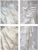 Sweet Light Apricot Spaghetti Strap Chiffon Ruffle Hi-Lo Birthday Party Dress HZ1108