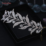 Alloy Rhinestone Headband Wedding Head Piece Flower Bridal Hair Accessories Hair Comb Silver Hair Clips Headwear HP301