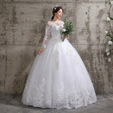 Dress 2023 New Birde Long Sleeve Ball Gown Luxury Lace Wedding Dresses Vestido De Noiva Robe De Mariee Plus Size