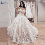 Ball Gown Wedding Dress 2023 vestido de noiva Off the Shoulder robe de mariee Lace Appliques Wedding Bridal Gown