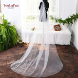 G33 Wedding Cape Bridal Shawl White Tulle Long Cape Cloak Shawl Shrugs Women Party Jackets Wedding Accessories