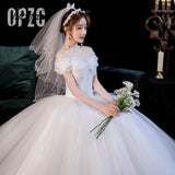 Fashion Classic Simple Korean Sweetheart Wedding dress plus size off the shoulder Bow Vestidos De Noiva 2023 Robe De Mariage