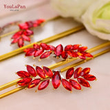 X31 Red Rhinestone Shoes Clips Bridal High Heel Shoe Ornaments Jewelry Wedding Shoes Decoration Clip DIY Accessories